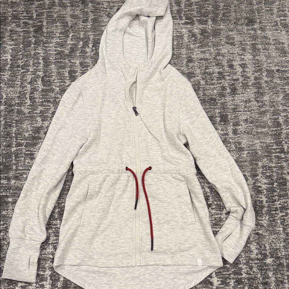 Varley soft grey zip up